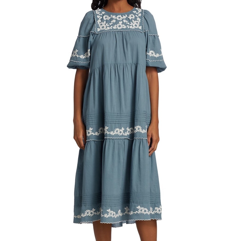 The Great indigo heirloom dress